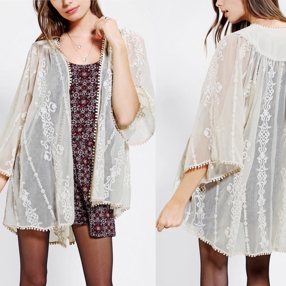 Tops - {Urban Outfitters: Kimchi Blue} Lace kimono